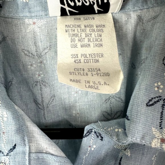 Tcpestry Short Sleeve Button‎ up Vintage Size Large - Picture 4 of 6